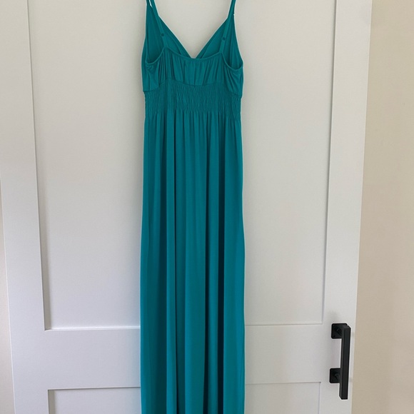 Teal colored maxi dress - Picture 4 of 4